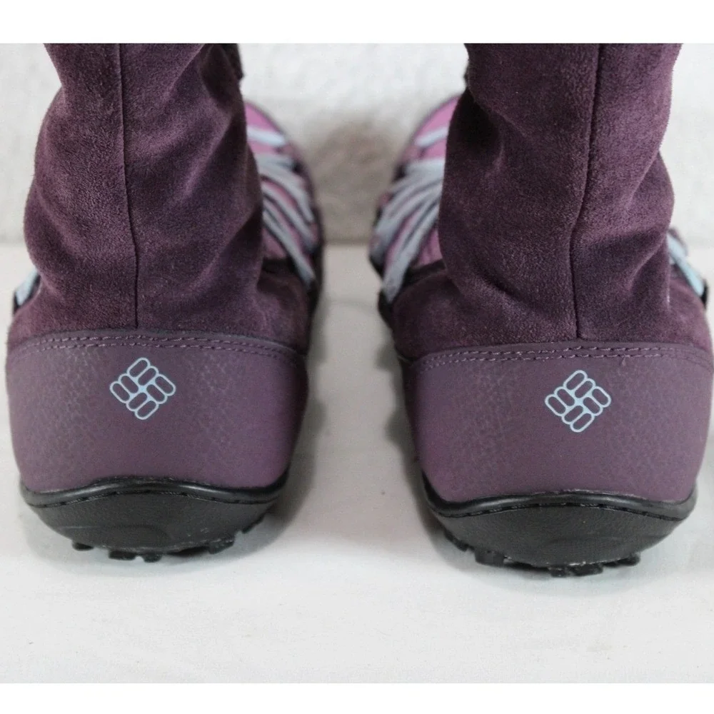 Columbia Womens Purple Lace Up Winter Snow Boots Size 5‎ Omni Grip
